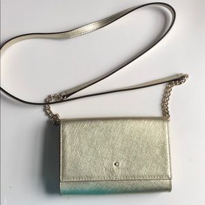 Kate Spade shimmery gold purse
